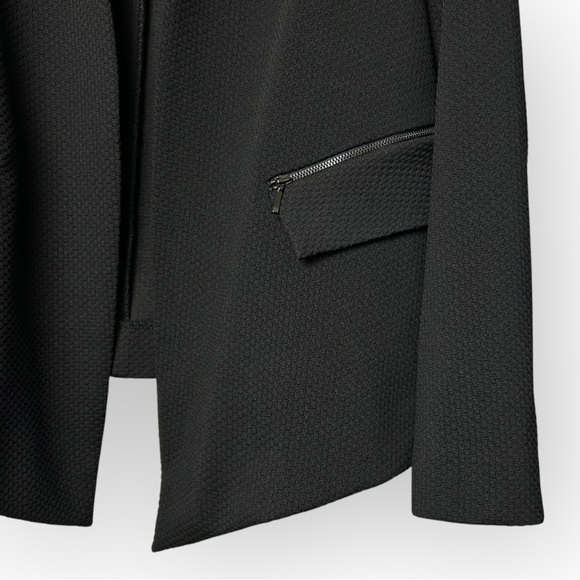Alfani Black Women's Blazer with Zipper Accents L - Picture 3 of 4